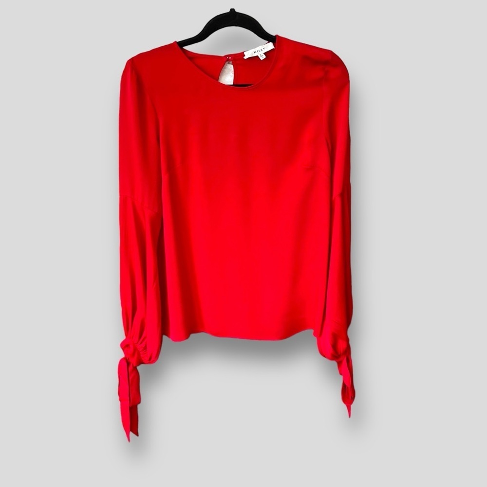 Milly Solid Red Blouse - image 1